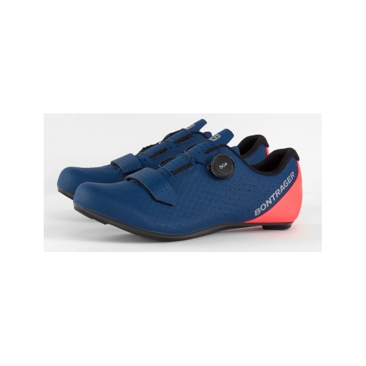 Scarpe Bontrager Circuit Road Nautical Navy/Radioactive Coral Bontrager