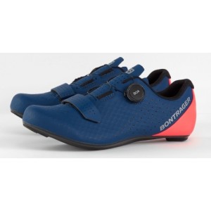 Scarpe Bontrager Circuit Road Nautical Navy/Radioactive Coral