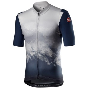 Maglia Castelli Polvere Jersey - Dark Gray/Blue