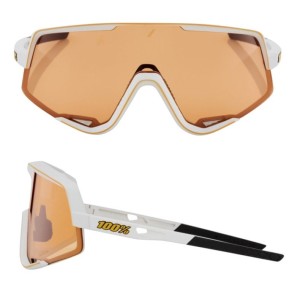 Occhiali 100% GLENDALE Soft Tact Off White - Persimmon Lens 100%
