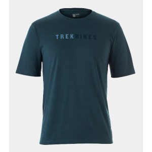 T-shirt Tecnica Trek per Mountain Bike Bontrager Evoke - Battleship Blue Trek Bikes