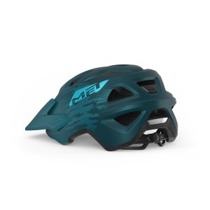 Casco Met Echo - Blu Petrolio Opaco Met