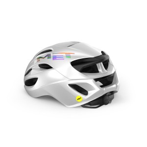 Casco Met Rivale Mips® - Bianco Olografico Lucido Met
