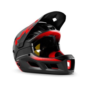 Casco Met Parachute MCR - Nero/Rosso Opaco