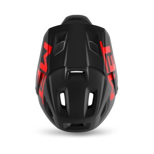 Casco Met Parachute MCR - Nero/Rosso Opaco Met