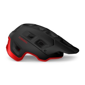 Casco Met Terranova - Nero/Rosso Opaco Met