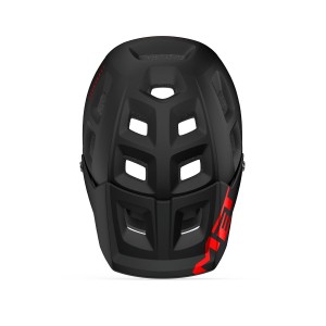 Casco Met Terranova - Nero/Rosso Opaco Met