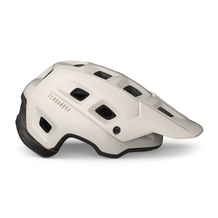 Casco Met Terranova - Bianco Bronzo Opaco Met