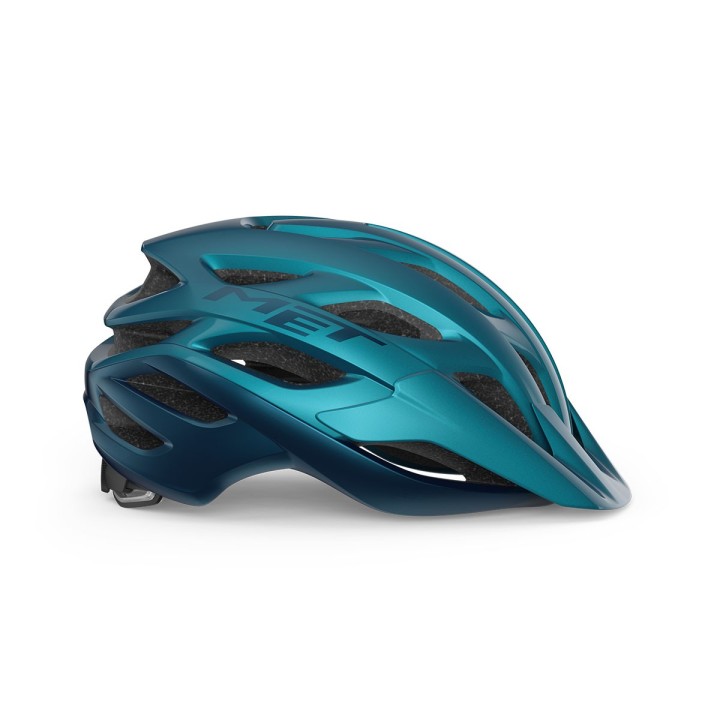 Casco Met Veleno MIPS® - Blu Ottanio Metallizzato Met