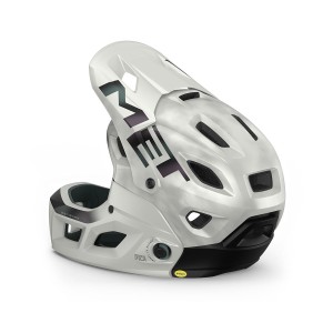 Casco Met Parachute MCR - Bianco Iridescente Met