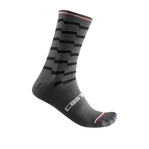 Socks Castelli Unlimited 18 - Dark Gray/Black