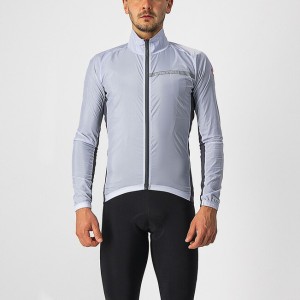 Mantellina Castelli Stretch Jacket - Silver Gray/Dark Gray