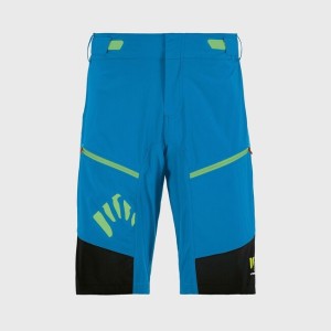 Shorts Karpos Rapid Baggy - Blue/Green Fluo
