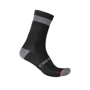 Calze Castelli Donna Alpha 15 - Black/Dark Gray Castelli