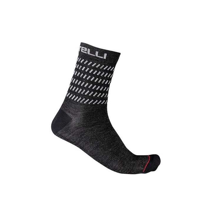 Calze Castelli Go 15 - Dark Gray/White Castelli