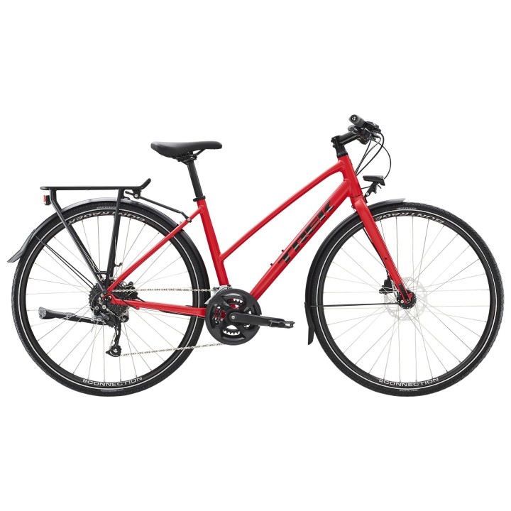 Bicicletta Trek FX 2 Disc Equipped Stagger - Satin Viper Red 2023 TREK