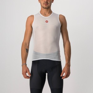Smanicata Rete Castelli Pro Issue Sleeveless - White Castelli