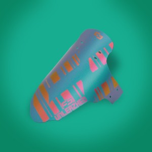 Parafango Unleazhed Mudguard M01 Logo Violet/Green-Red/Gold Unleazhed