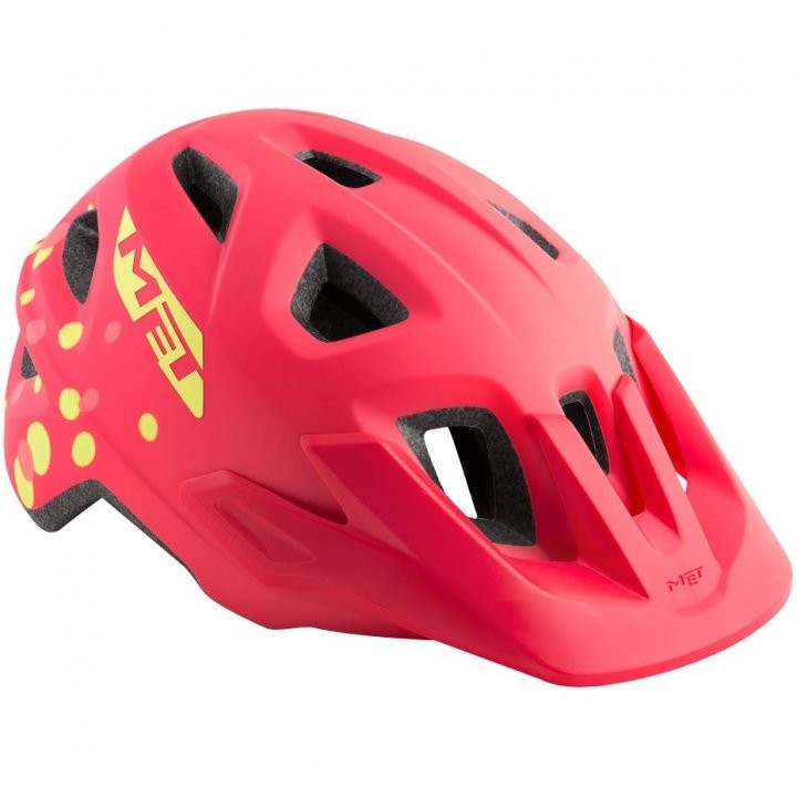 Casco Met Eldar Bimbo - Coral Pink Polka Dots Met