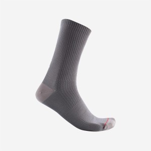 Calze Castelli Bandito Wool 18 - Nickel Gray Castelli