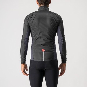 Mantellina Castelli Squadra Stretch Jacket - Light Black/Dark Gray Castelli