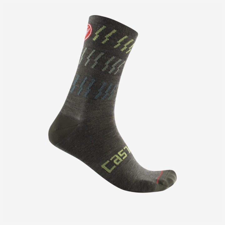 Calze Castelli Mid Winter 18 Sock - Military Green Castelli
