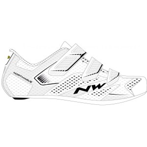 Scarpe Northwave Sonic 2 White-Black