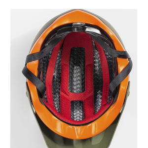 Casco Mtb Bontrager Rally WaveCel - Olive Grey/Roarange Opaco Bontrager