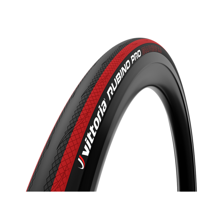 Pneumatico Vittoria Rubino Pro 700x25c - Black/Red Vittoria