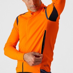 Jacket Castelli Perfect Ros Long Sleeve - Brilliant Orange Castelli