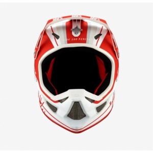 Casco 100% Status - Topenga Red/White 100%