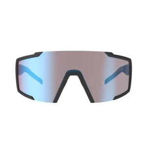 Occhiali Scott Shield - Black Matt/Blue Chrome Enhancer Scott