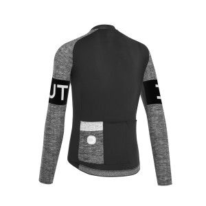 Maglia Dotout Block Long Sleeve Jersey - Black/Melange Dark Grey Dotout
