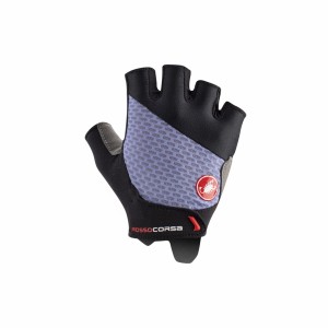 Guanti Castelli Donna Rosso Corsa 2 - Black/Violet Mist