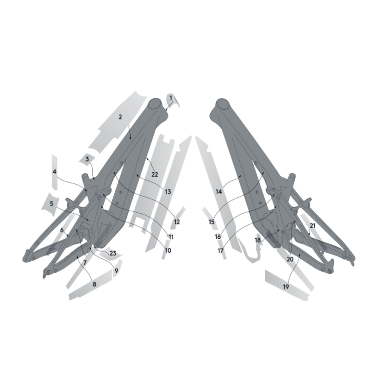 Kit Protezione Telaio Scott per Patron Carbon - Clear Matt Scott