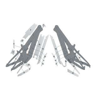 Kit Protezione Telaio Scott per Patron Carbon - Clear Matt