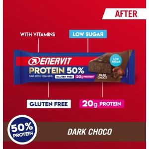 Enervit Protein Bar 50% - 20 g protein Dark Choco 40 gr. Enervit