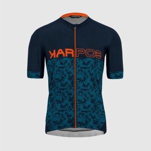 Maglia Karpos Jump Jersey - Blue/Orange