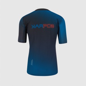 Maglia Karpos Val di Dentro Tee - Blue/Orange Karpos