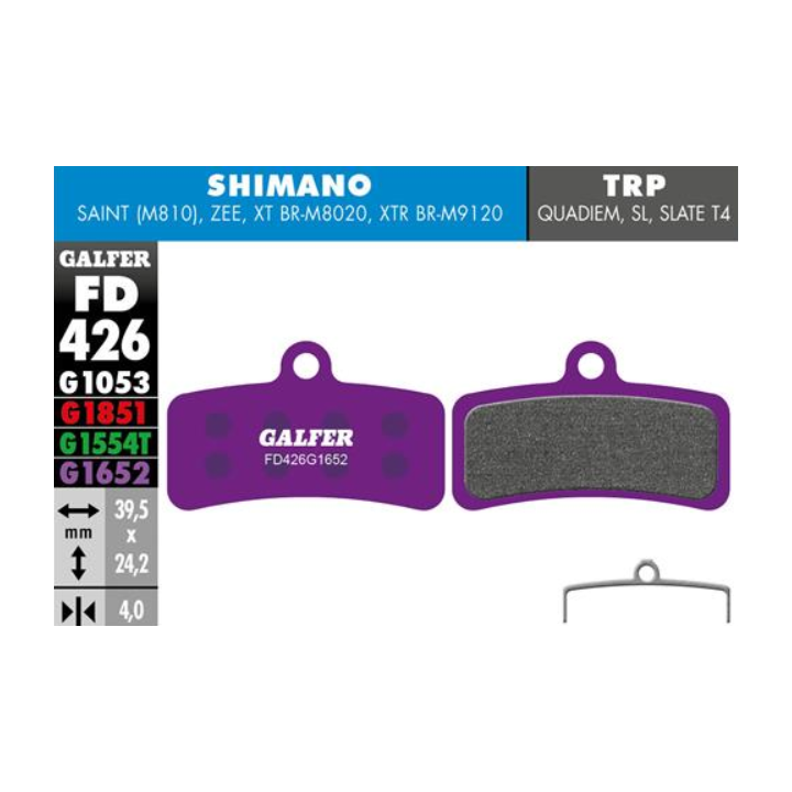 Pastiglie Freno Galfer E-Bike Viola FD426 Galfer Bike