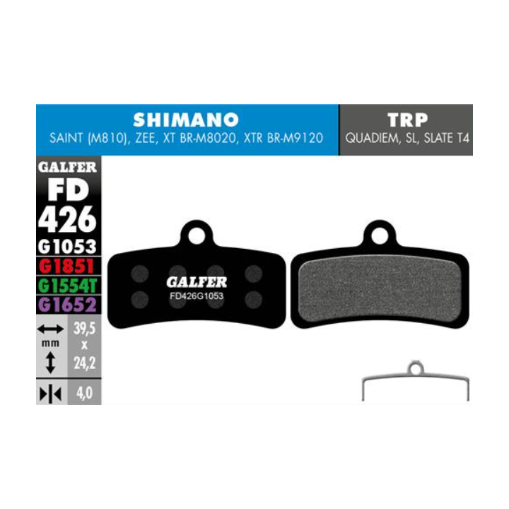 Pastiglie Freno Galfer Bike Nere FD426 Galfer Bike