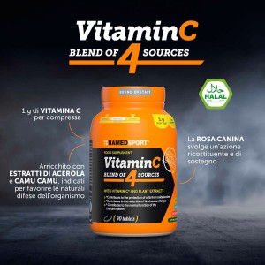 Named Vitamin C Blend of 4 Sources - 90cpr Named