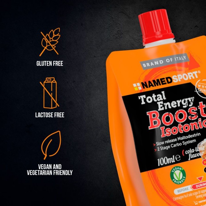 Named Total Energy Boost Isotonic Cola Lime 100ml