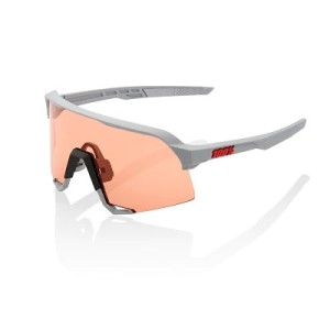Occhiali 100% S3 Soft Tact Stone Grey/Hiper Coral Lens 100%