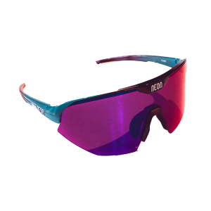 Occhiali Neon Optic Flame - Petroleum Black/Shiny Lens Mirror Fastred HD