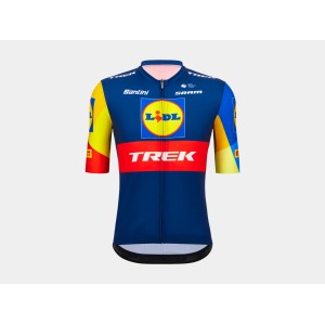 Maglia Santini Team Lidl-Trek Replica Race - Dark Blue/Yellow Trek Bikes