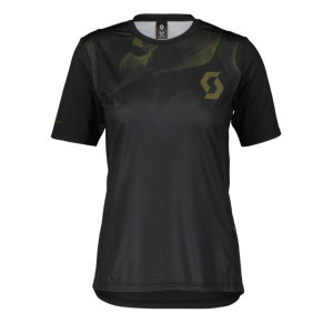 Maglia Donna Scott Trail Vertic - Black/Fir Green Scott