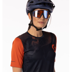 Maglia Donna Scott Trail Vertic - Dark Blue/Braze Orange Scott