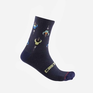 Socks Castelli Aperitivo 15 - Blue Belgian