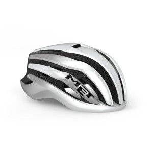 Casco Met Trenta 3K Carbon Mips® - Bianco Metallizzato Met